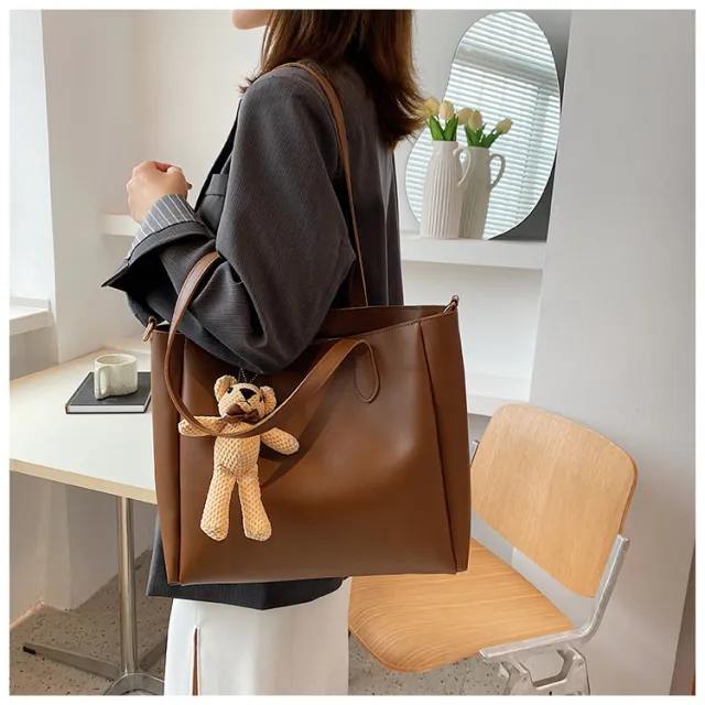 Commuter Bag Large Capacity Fashion Women's Shoulder Bag Special interest Design Tote Bag Brown - Shop at LoveMi