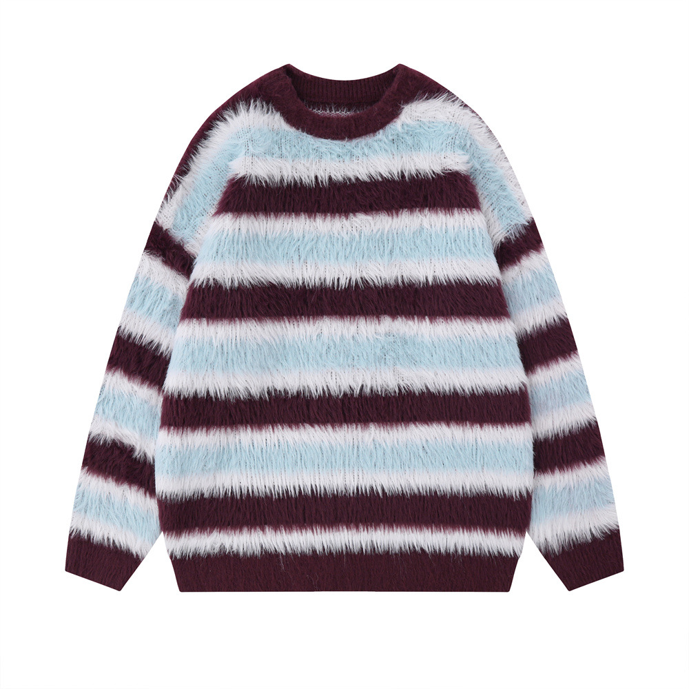 Round-neck With Fleece Lining Sweater Men