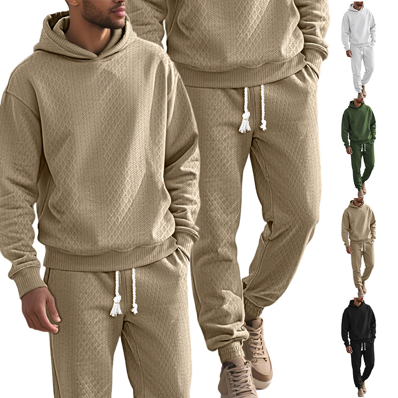 Jacquard Knit Hoodie and Pants Set, picture 4 of 9
