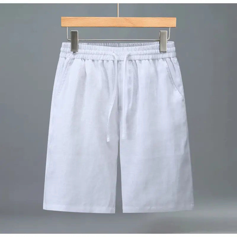 Men's Summer Loose Casual Pure Linen Shorts