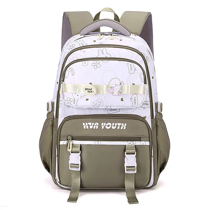 Cute Girl Lightweight Ins Style Large Capacity Lightweight Backpack - Brown