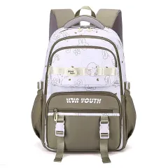 Cute Girl Lightweight Ins Style Large Capacity Lightweight Backpack - Brown - View 1