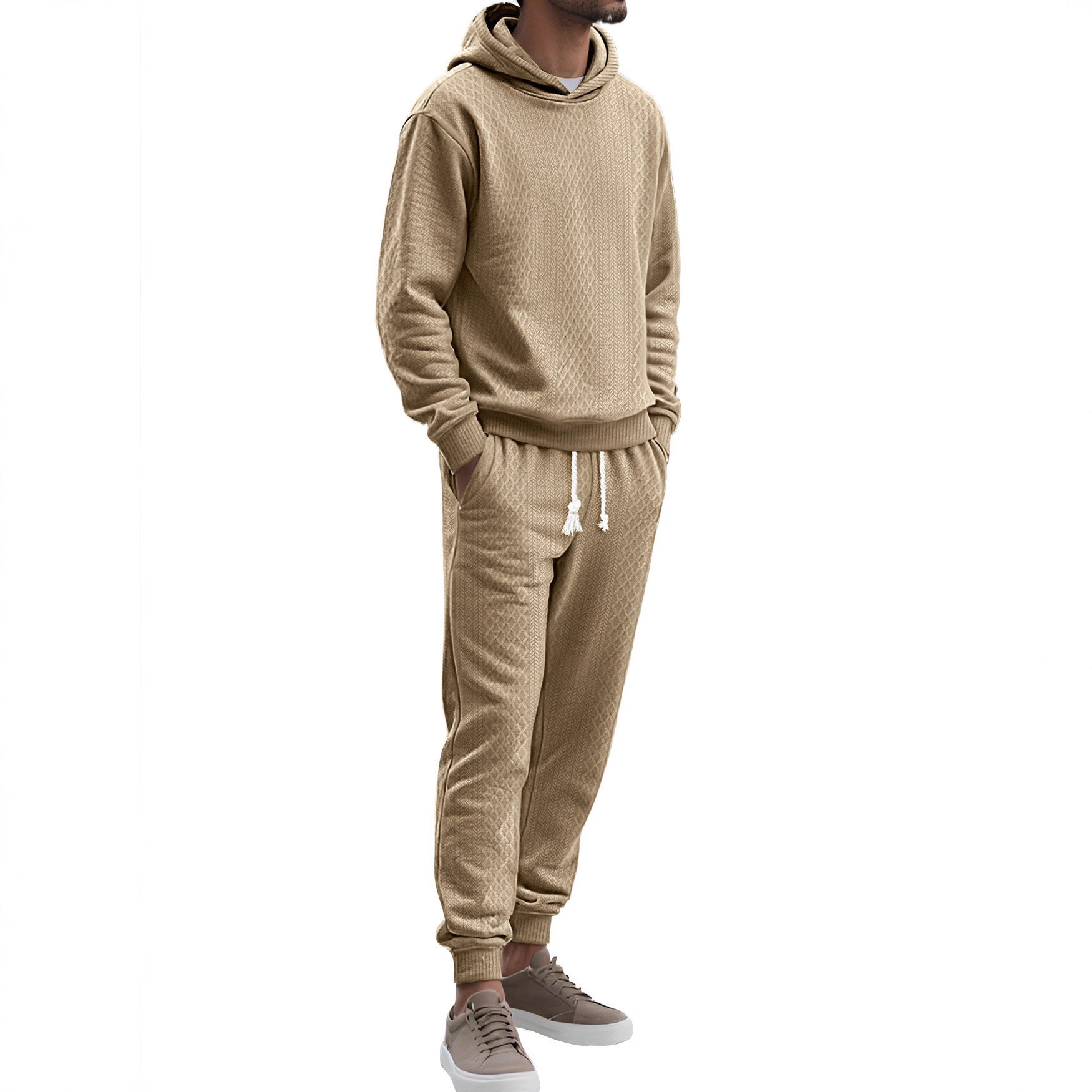 Jacquard Knit Hoodie and Pants Set, picture 7 of 9