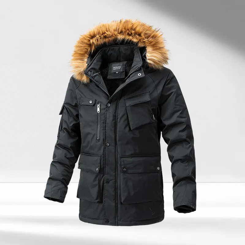 Pure Cotton Coat Cotton-padded New Loose Casual Mid-length Jacket