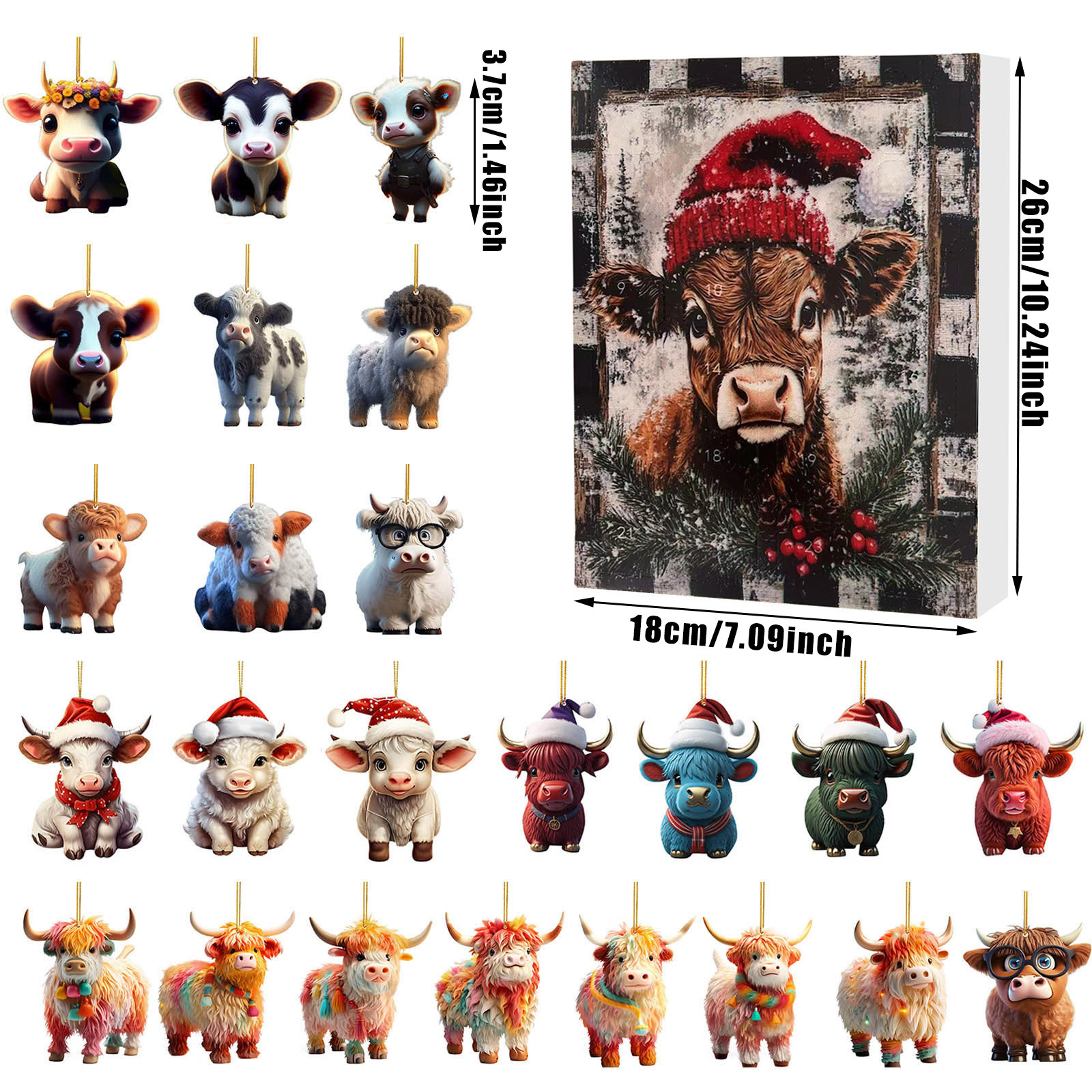 Title 18, Christmas Creative Yak Santa Claus