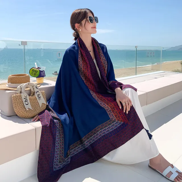 Sun proof All matching Shawl Beach Travel Dual use Outdoor Beach Towel Picture 22 - Shop at LoveMi