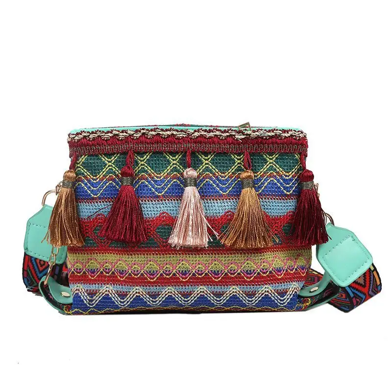 Korean-style Fashionable Wide-shoulder Crossbody Bag For Women