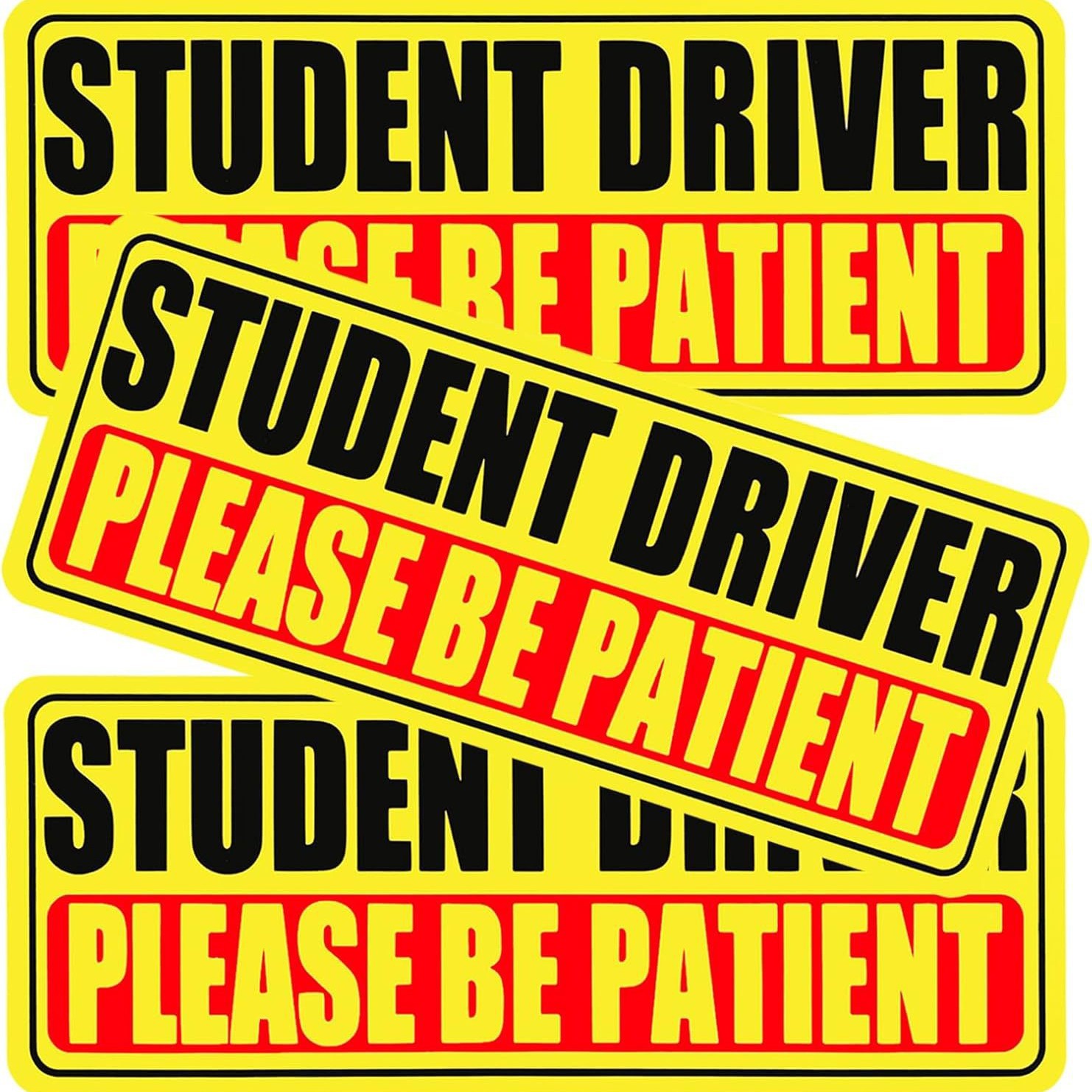 Car Student Driver Magnet Reflective Sign