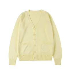 Cardigan Sweater Women's Soft Super Cute - Anime Yellow - View 1