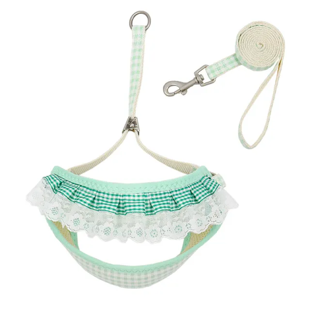 Dog Hand Holding Rope Small Dog Vest Green - Shop at LoveMi