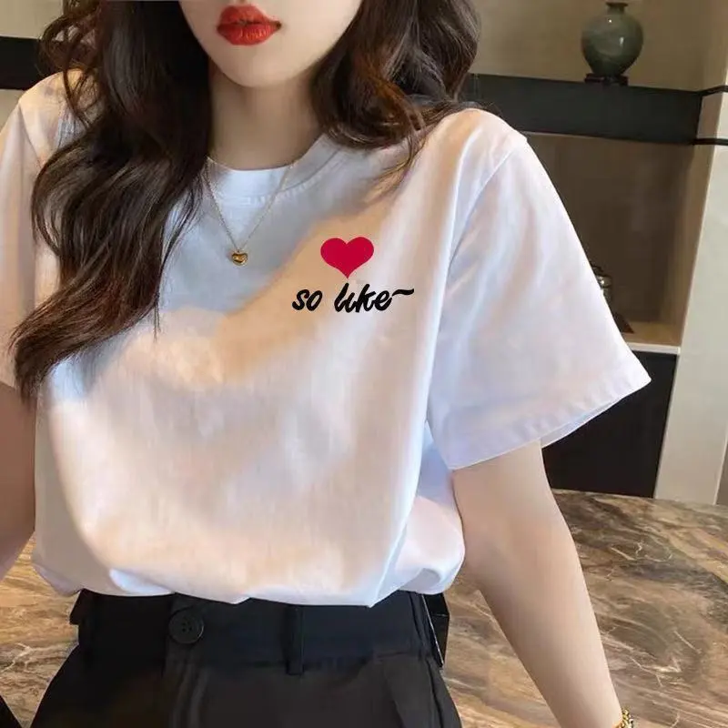Spring And Summer Bottoming Shirt Korean Style Loose T-shirt - 1058 Models-Xl