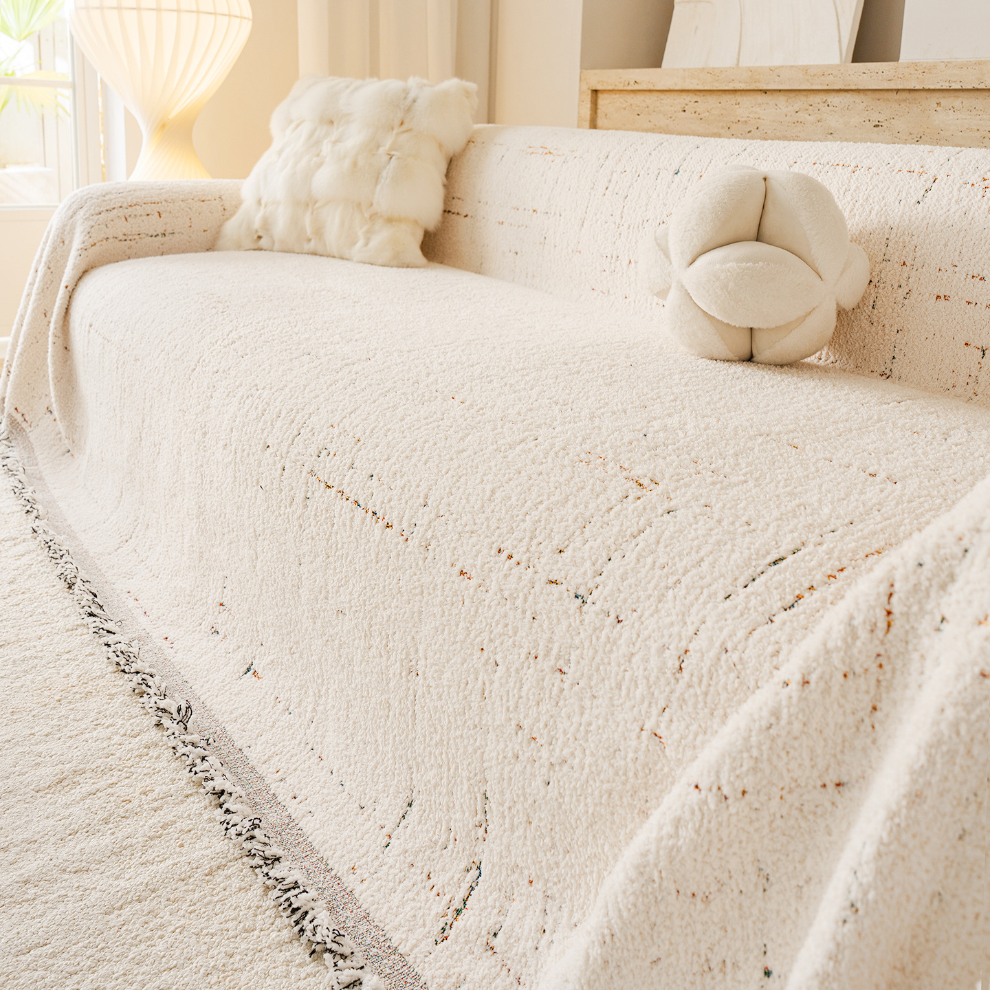 Velvet Sofa Cover All-season Universal Fit
