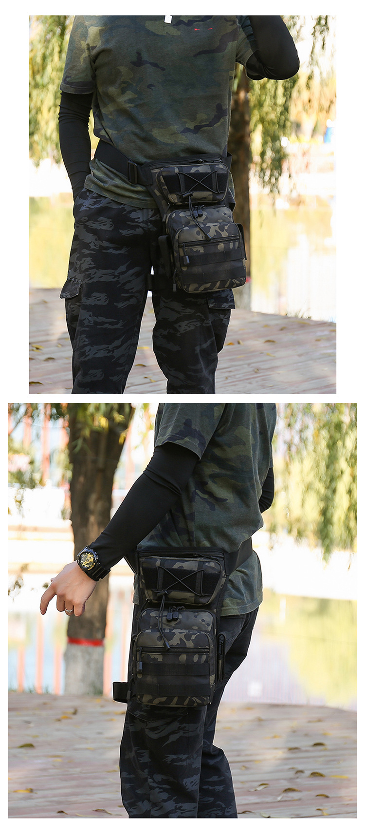 Multifunctional Mobile Waist Bag Men's Outdoor Tactics Leg Bag — foto 6