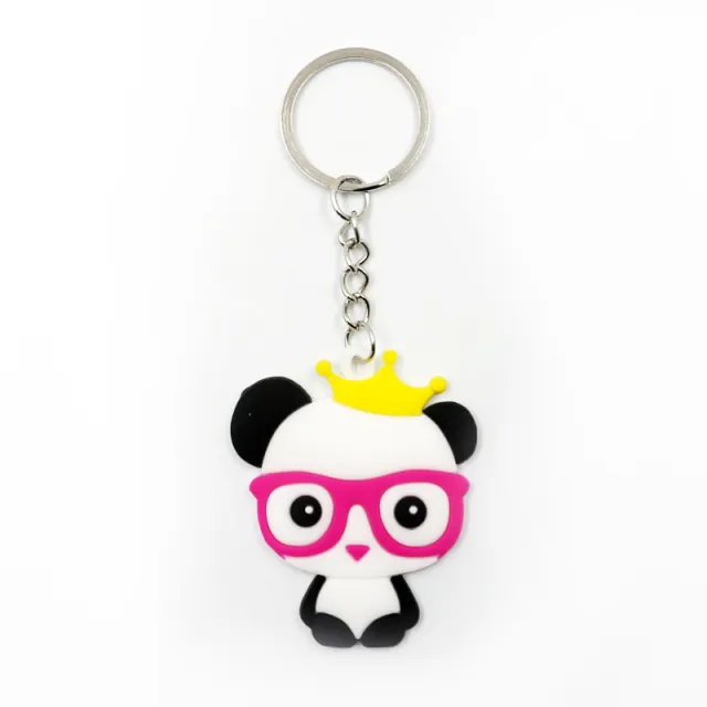 Panda Keychain Cute Cartoon Key Ring Car Pendant Accessories Small Gift Panda Keychain 02 - Shop at LoveMi