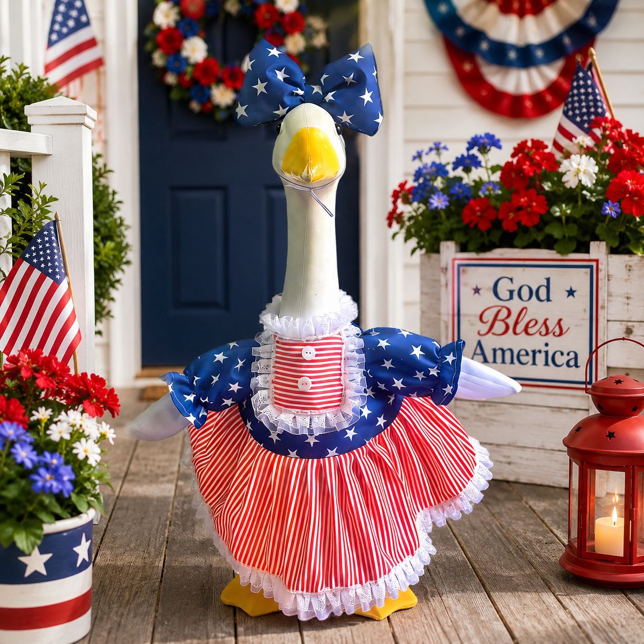 Pumpkin Skirt Lettered Independence Day Goose Outfit