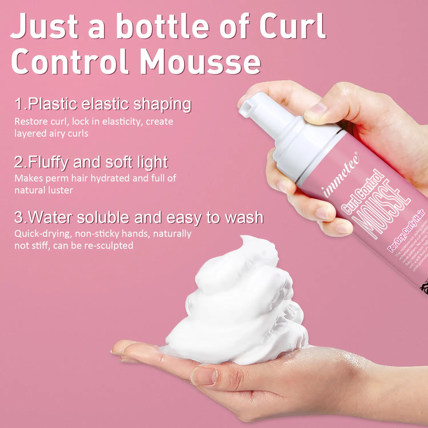 Curly Hair Shaping Mousse Moisturizing And Scalding
