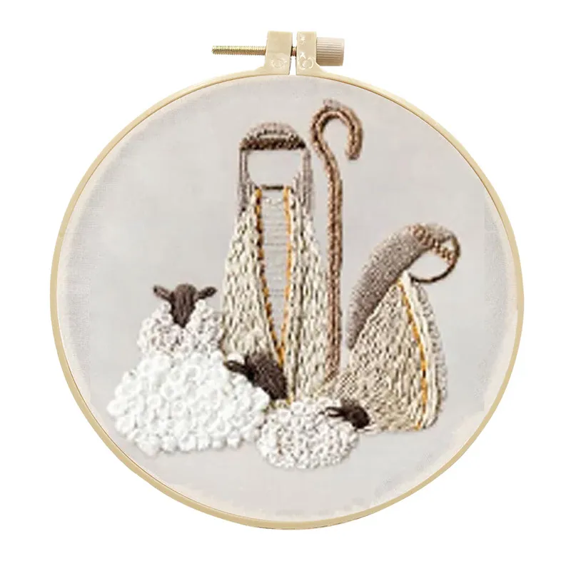 Embroidery Diy Religious Retro Material Suit - Born Shepherd