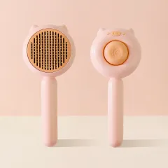 Cat Combing Special Cleaning Anti-lint - Piggy Comb Pink Yellow - View 1