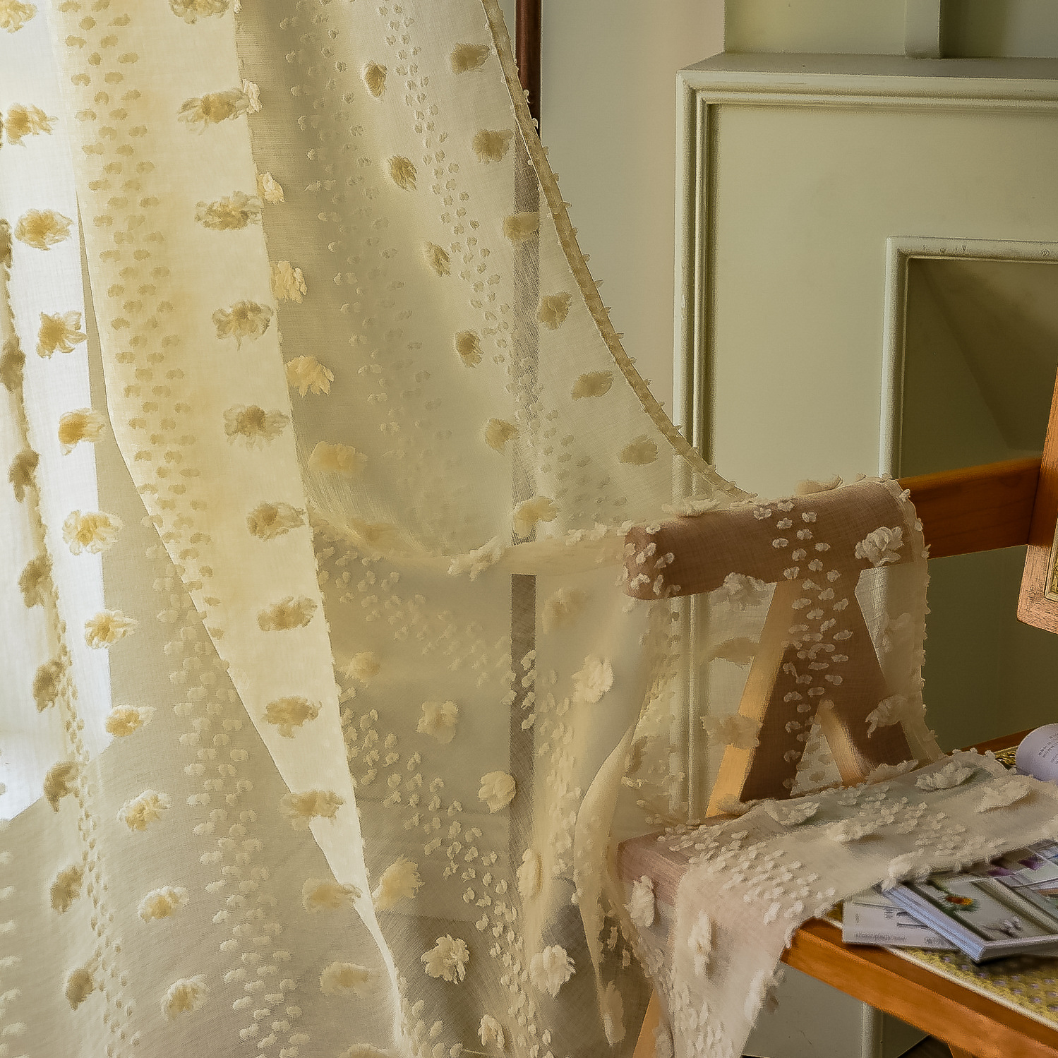 Bohemian Thin Tufted Curtains