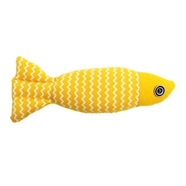 New Cat Toy Simulated Fish Molar Long Lasting Self Hi Relieving Stuffy Pet Supplies Yellow - Shop at LoveMi
