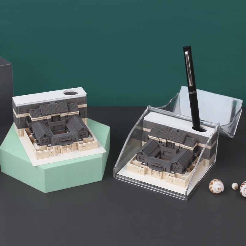 Beiyuan Ancient Style 3d Three-dimensional Note Paper Gift