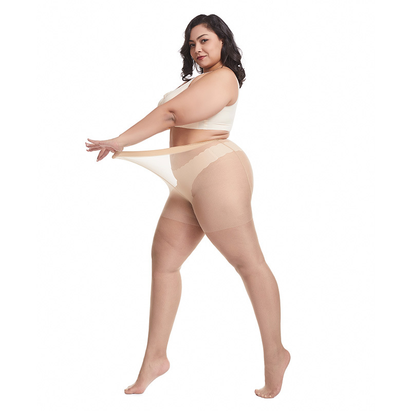 Women's Fashion Simple And Breathable Stretch Thin Super Plus Size Stockings - Image 8