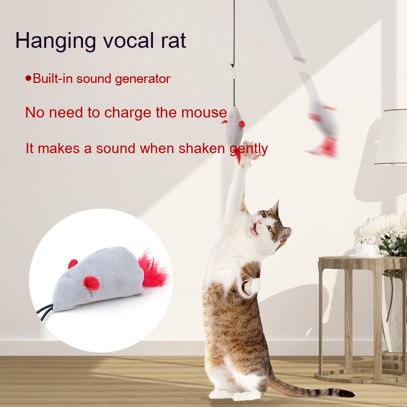 Plush Cry Mouse Self-Hi Cat Funny Toy Pet Toy