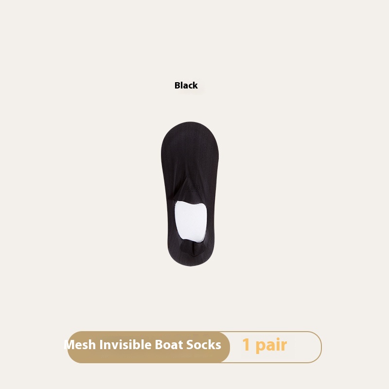 Breathable Women's Invisible Summer Socks. Product information: Pattern: solid color. Color: black, white, pink, light skin, blue, orange, light gray, light green, purple. Specifications: Bare socks, white paper card packaging. Main fabric composition: Co