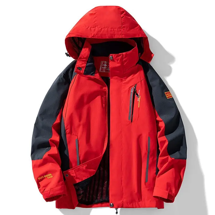 Mens Autumnwinter Thin-fleece Casual Outdoor Hiking Jacket