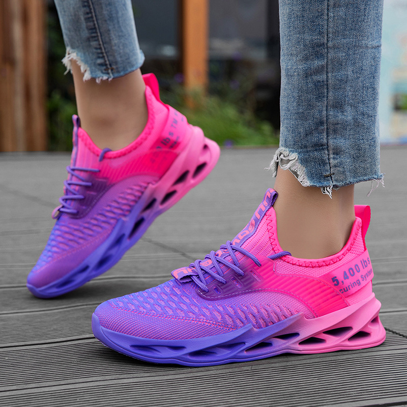 Couples Flyknit Plus-Size Casual Running Shoes
