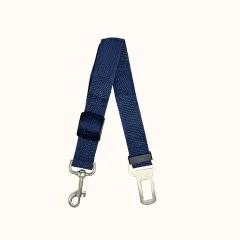 Pet Supplies Car Retractable Adjustable Safety Belt - Navy Blue - View 1