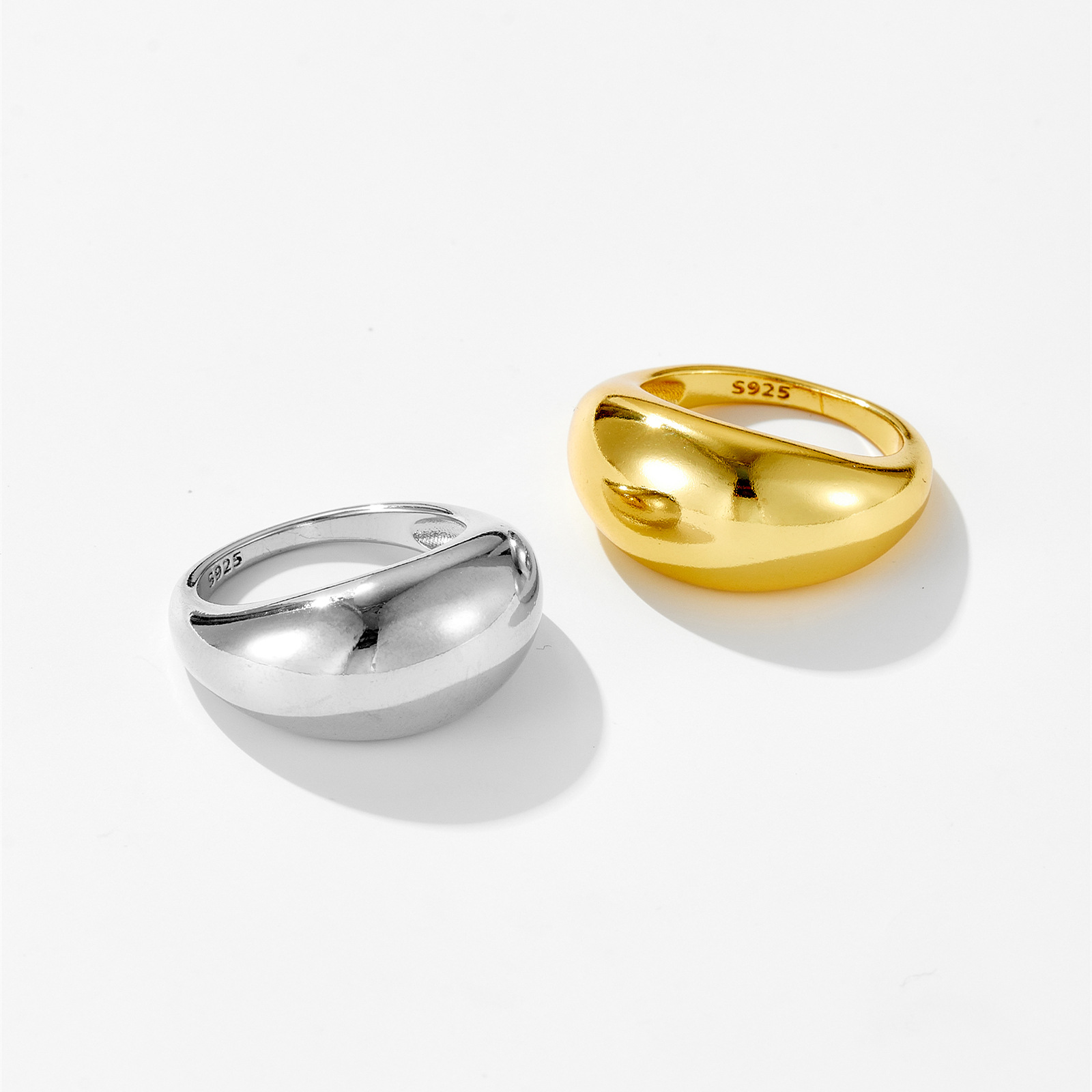Classic Versatile Design Light Luxury High-end Closed Twin Ornament Ring