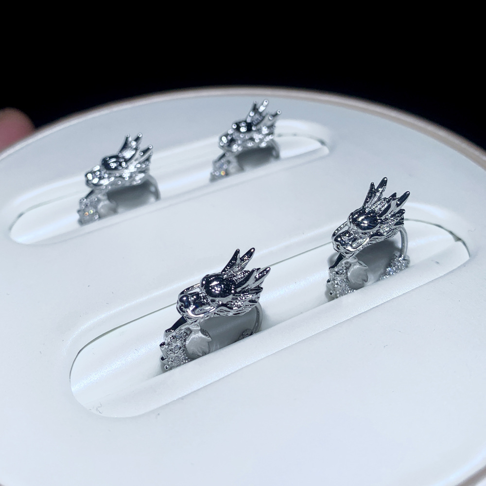 Hip Hop Fashion Trendy Faucet Zircon Earrings