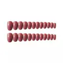 Dark Cameo Brown Round Head Long Nail Sticker view 4