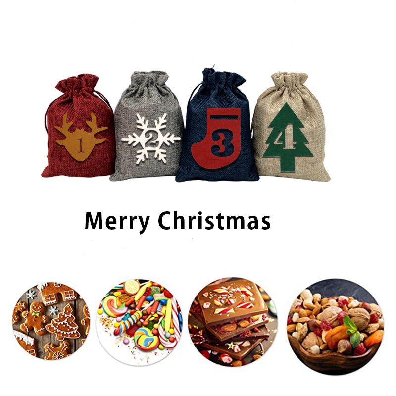 Title 5, Sack Drawstring Bundle 24 Digital Christmas Fel...