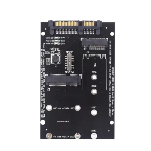 SATA3 to M2 NGFF MSATA SSD Conversion Card Adapter