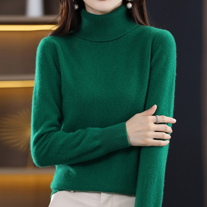 Women's Loose-Fit Autumn Winter Knitted Turtleneck Sweater