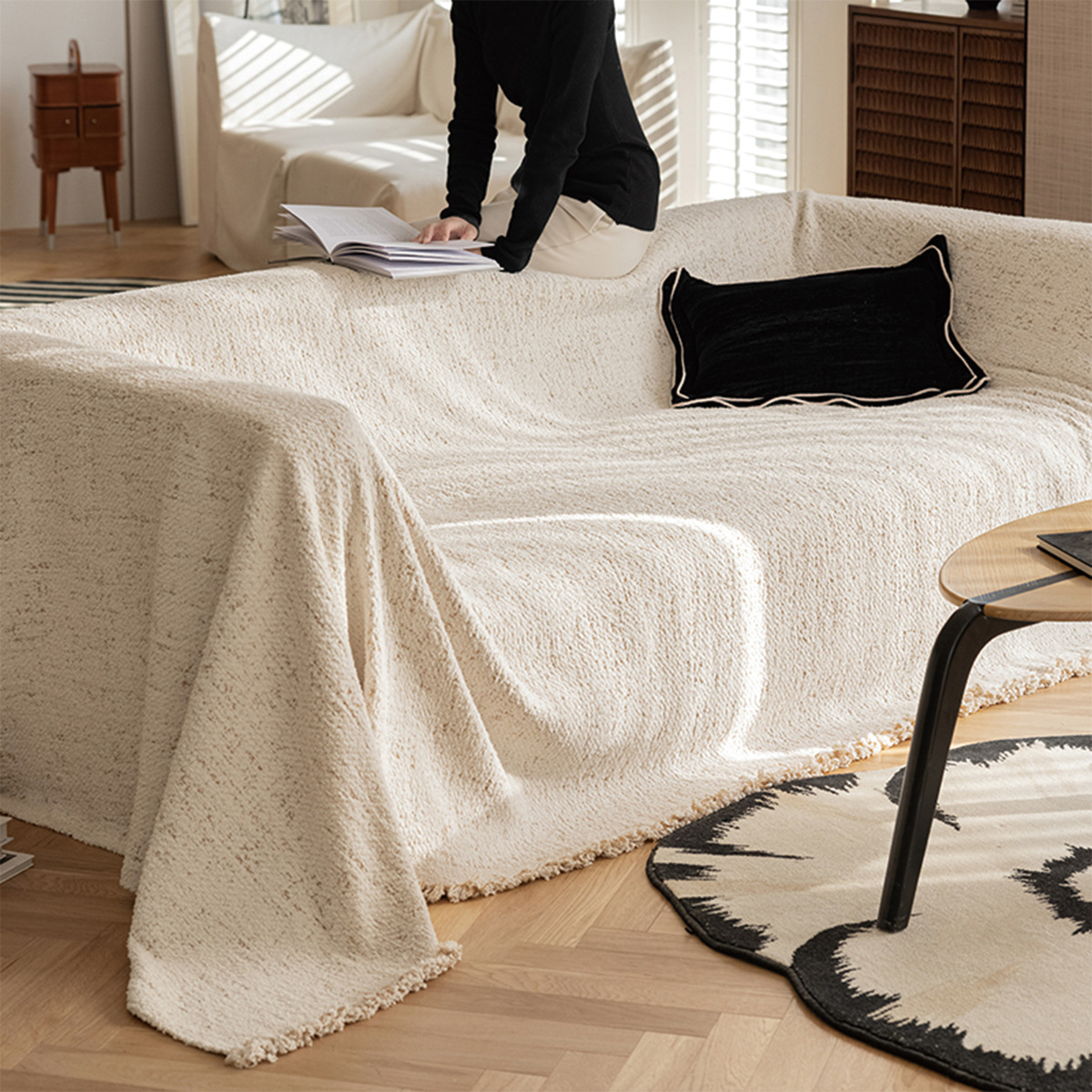 Autumn And Winter Fur Yarn Sofa Universal Cover High-grade Four Seasons Universal Blanket