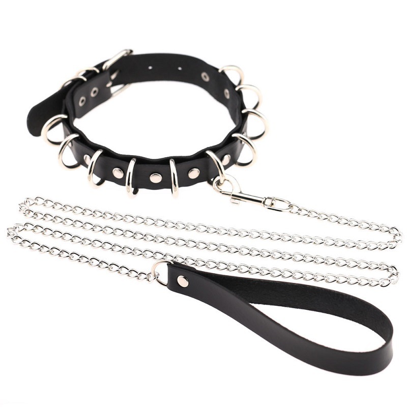 Collar Traction Iron Chain Bandana Binding