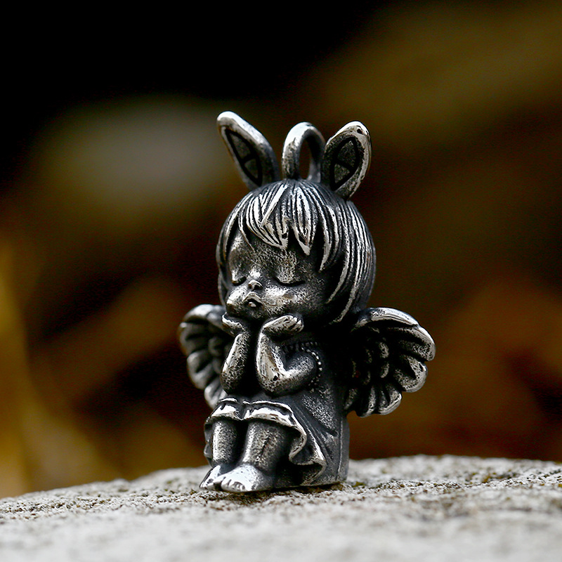 New Stainless Steel Angel Wings Necklace Accessory For Trade