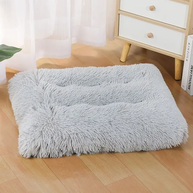 Dog Thickened Mattress Winter Warm Mat Light Gray - Shop at LoveMi