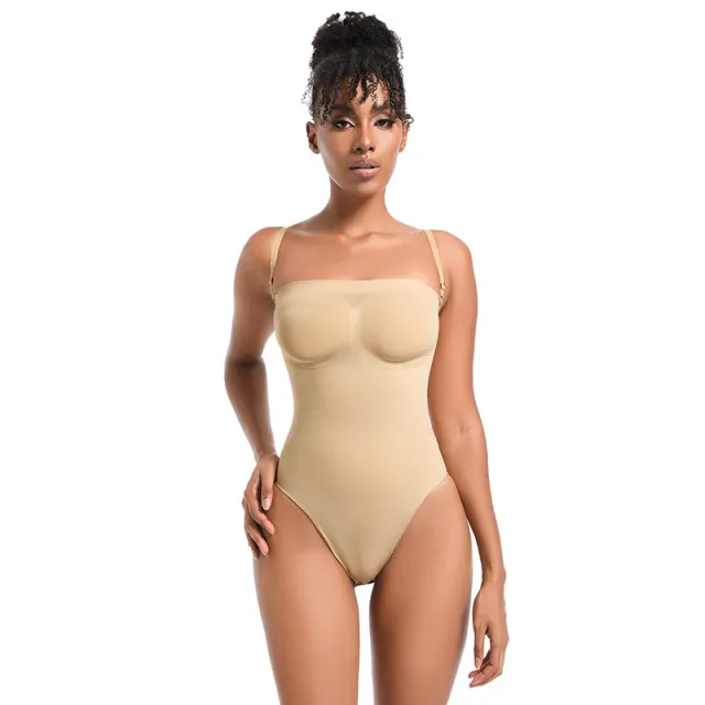 One piece Encryption One piece Tights Sk Belly Contracting One piece Corset Skin Color - Shop at LoveMi