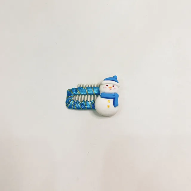 Christmas Cartoon Pet Headdress Cat Dog Barrettes Snowman Blue - Shop at LoveMi