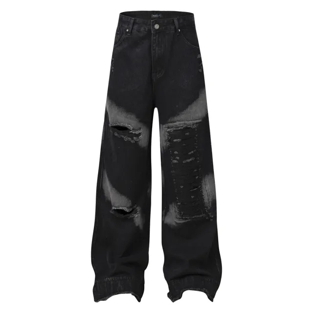 Niche Loose Men And Women Bootcut Pants Black - Shop at LoveMi