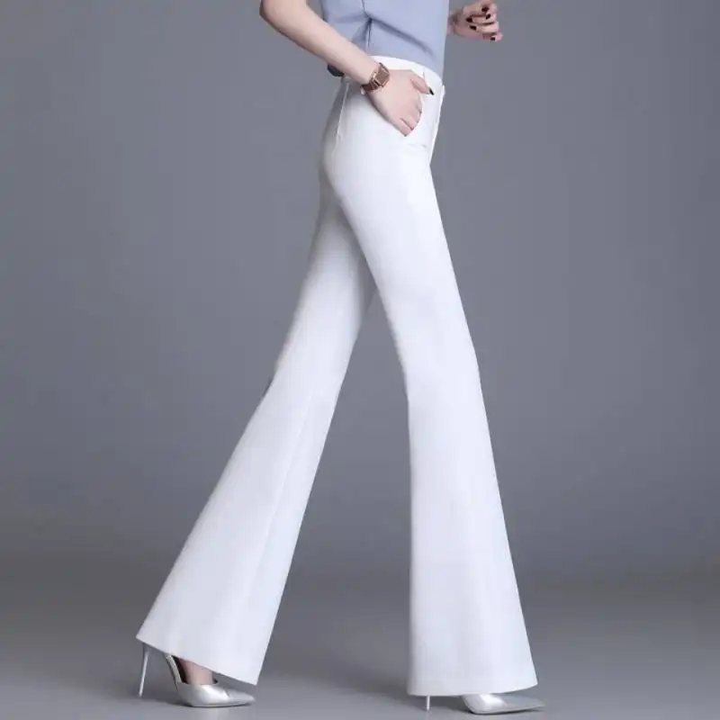 White High-waist Women's Pendant Loose Casual Pants