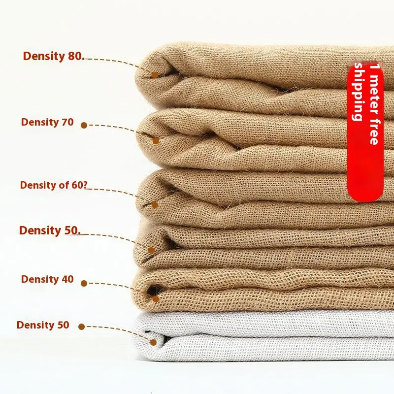 Linen Cloth Thick Jute Vintage Ornament Background Fabric Old Coarse Sackcloth