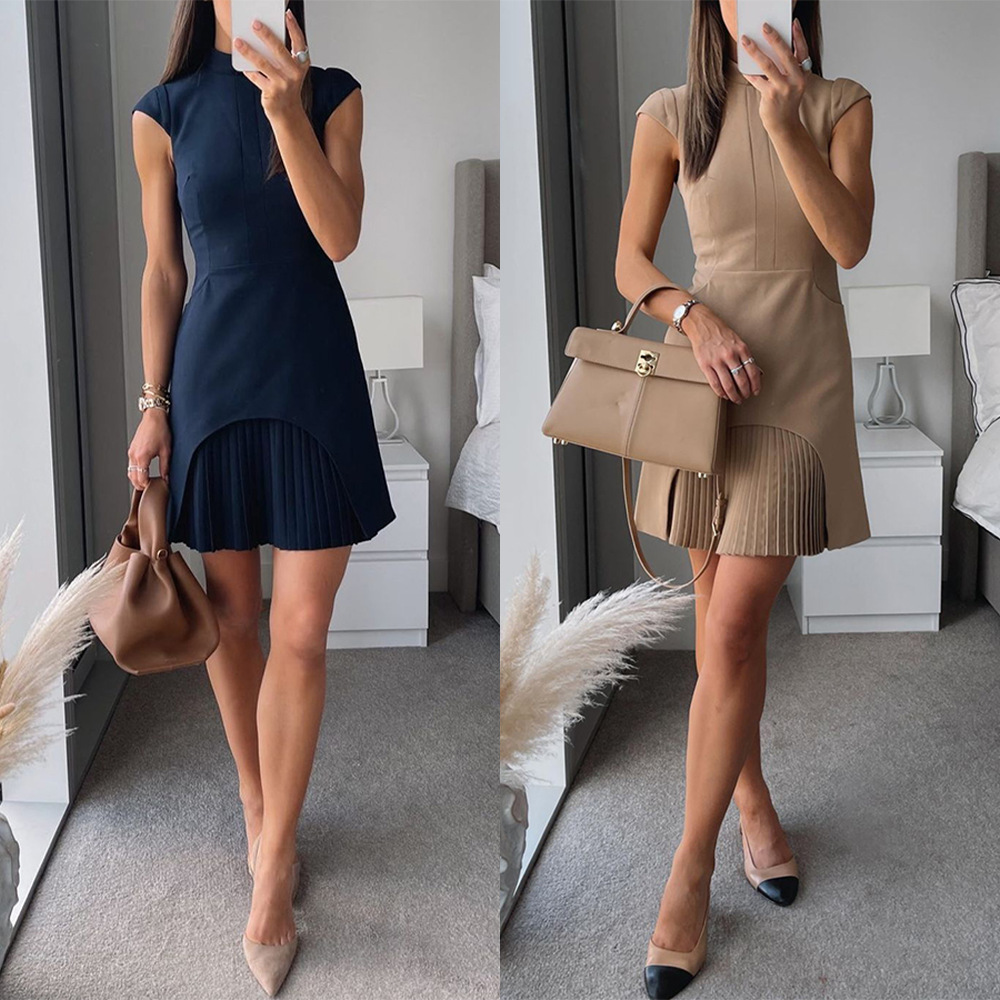 Women's Sleeveless Round Neck Tassel Dress