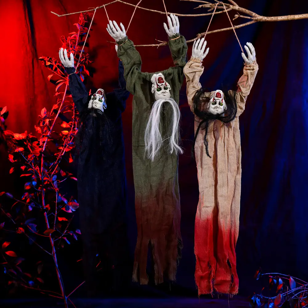 Halloween Decoration Hanging Ghost Haunted House Secret Room Layout