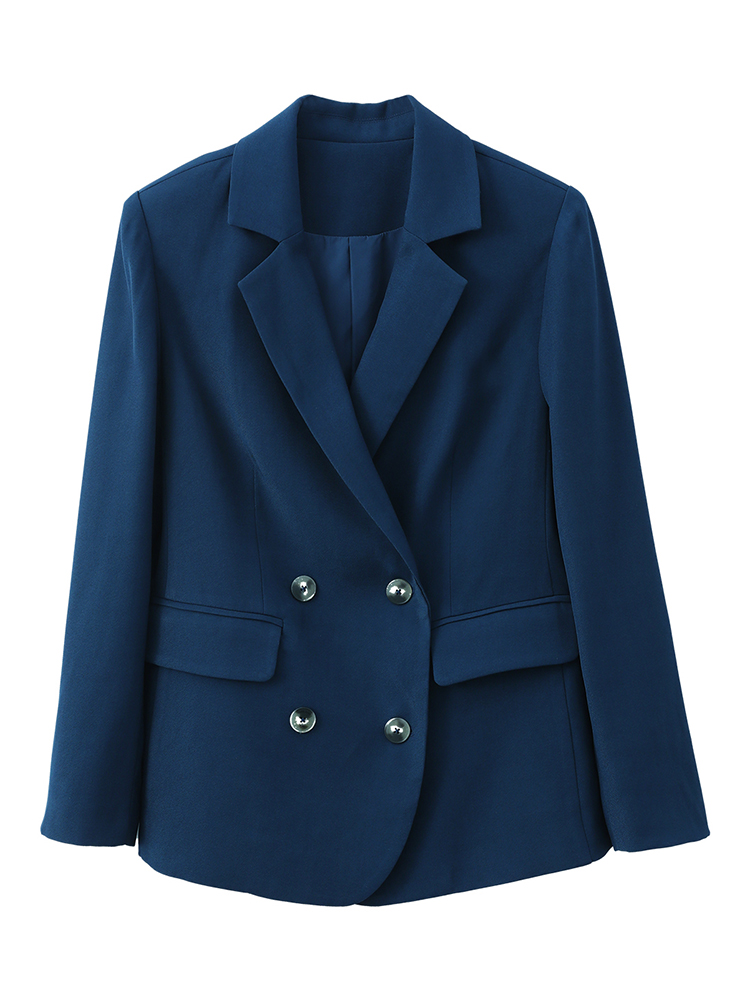 Suit Jacket Women's Early Spring Haute Couture Career Peacock Blue - Shop at LoveMi