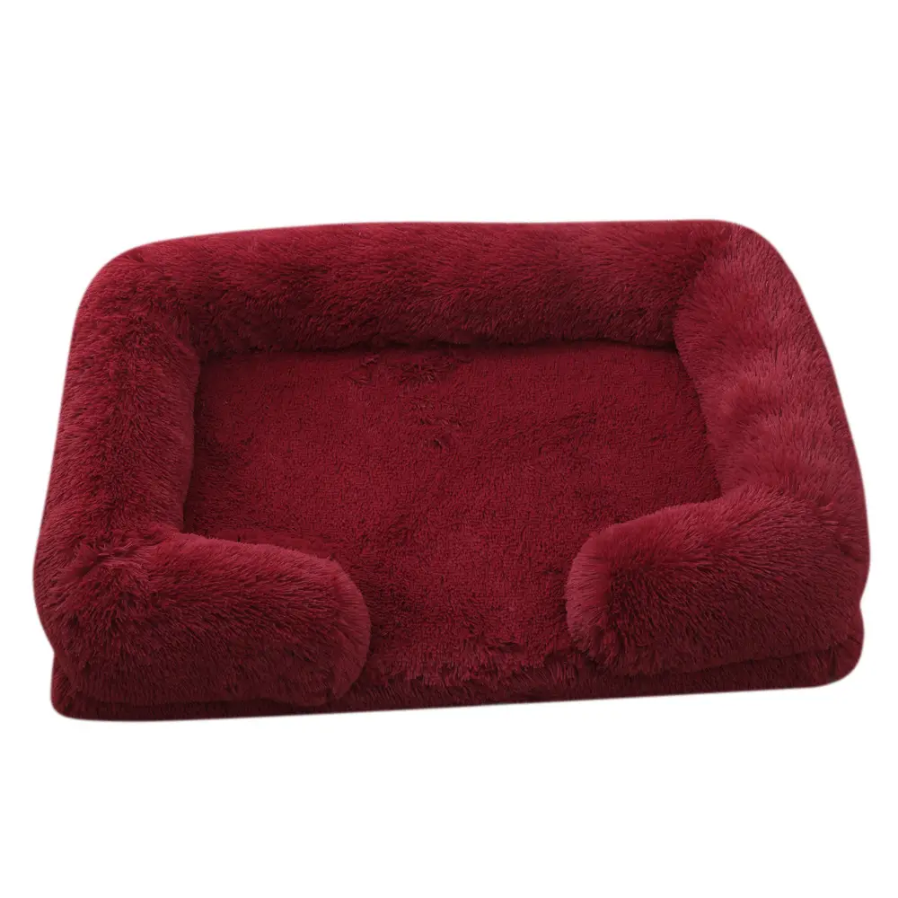 Plush Round Pet Bed Dog Winter
